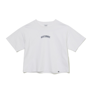 마크엠(MARKM) (W) BASIC SLOGAN T-SHIRT-WHITE 상품 이미지