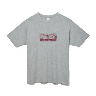 마크엠(MARKM) LINE PRINT TSHIRT-GRAY 상품 이미지