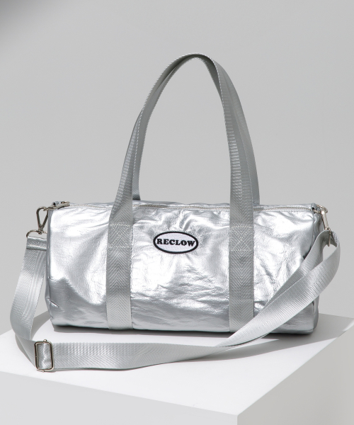 MUSINSA RECLOW RC SHINING DUFFEL BAG SILVER