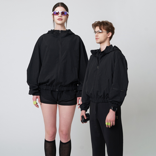 Худи-ветровка на молнии AU41JP01 Black