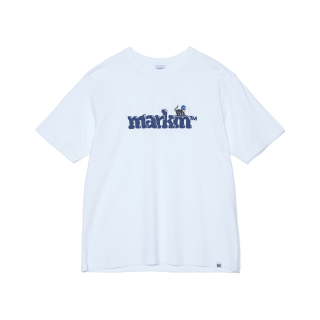 마크엠(MARKM) ROUND MARKO LOGO TSHIRT-BLUE 상품 이미지