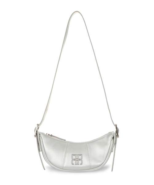 락케이크(ROCKCAKE) Square Logo Mini Bag - Silver - 사이즈