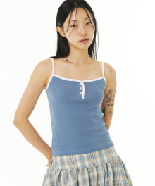 PUNCHING BUTTON SLEEVELESS (BLUE)