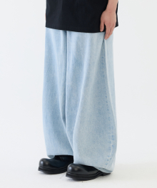 Ballon Denim Pants - Light Blue