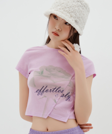 ROSE INCISION T-SHIRT LIGHT VIOLET BQ2CH022