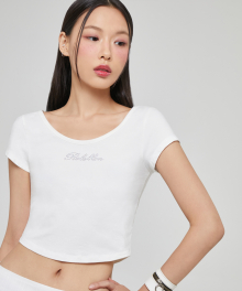 HOTFIX CROP TOP WHITE BQ2CH017