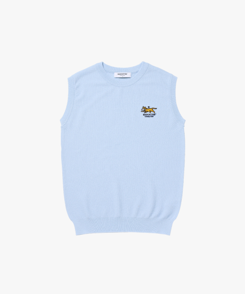 MCC W MIGO EMBROIDERY VEST-LIGHT BLUE