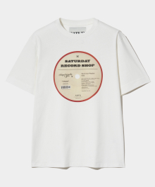세터데이 레코드 샵 반팔 티셔츠 트로피컬 크림