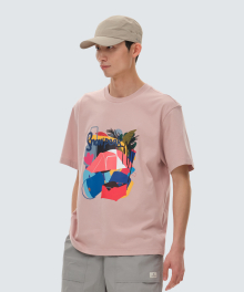 [스노우피크 X 성낙진] 그래픽 반팔 티셔츠 Salmon (S24MMFTS86)