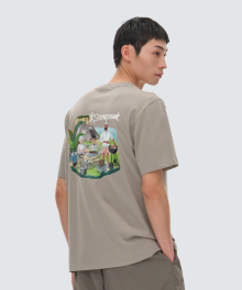 [스노우피크 X 성낙진] 캠핑 반팔 티셔츠 Fog Gray (S24MMFTS85)