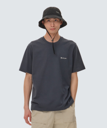 [스노우피크 X 성낙진] 캠핑 반팔 티셔츠 Charcoal Navy (S24MMFTS85)