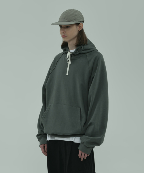 distressed hoodie emerald green