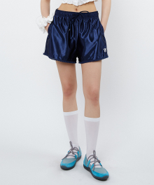 Lace Trimming Jersey Shorts (navy)