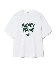[콜라보] Mickey Mouse half shirts [white]