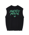 [콜라보] Mickey Mouse knit vest [black]