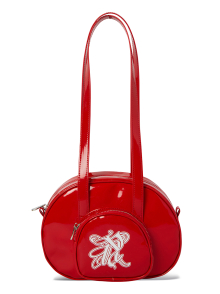 OVER POUCH TOTE BAG RED