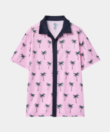 RESORT SHIRT PALMTREE PINK