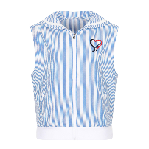 Seersucker Woven Vest_Blue
