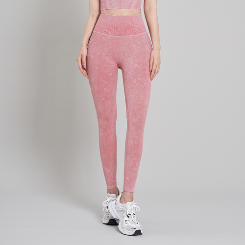 Бесшовные вощёные леггинсы Twinkle Pink SWL23048-06