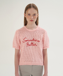 Letter Knit - Pink