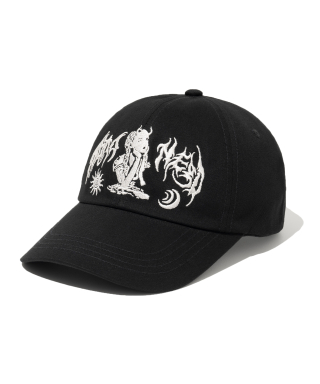 낫포너드(NOT4NERD) Devil Girl Ball Cap - Black 상품 이미지