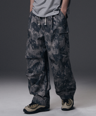 낫포너드(NOT4NERD) Camo Ripstop Utility Cargo Pants - Grey 상품 이미지