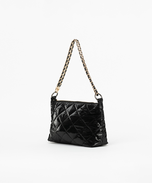 3Way Big tie quilting chain shoulder bag