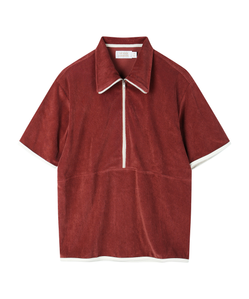 Махровый анорак Terry s/s Half Zip (Wine)