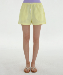[24SS clove] Logo Summer Shorts_Women (Lemon)