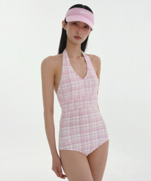 [24SS clove] Halterneck Swimsuit (Pink)