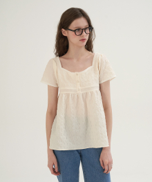 Sorbet Lace Blouse - Cream