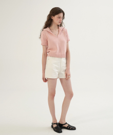 Patch Ivory Short Pants - Ivory