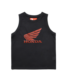 Honda Original Wing logo Mesh Sleeveless Black