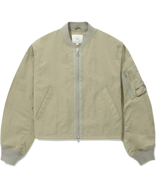 Женский бомбер MA-1 со съемными деталями Light Khaki