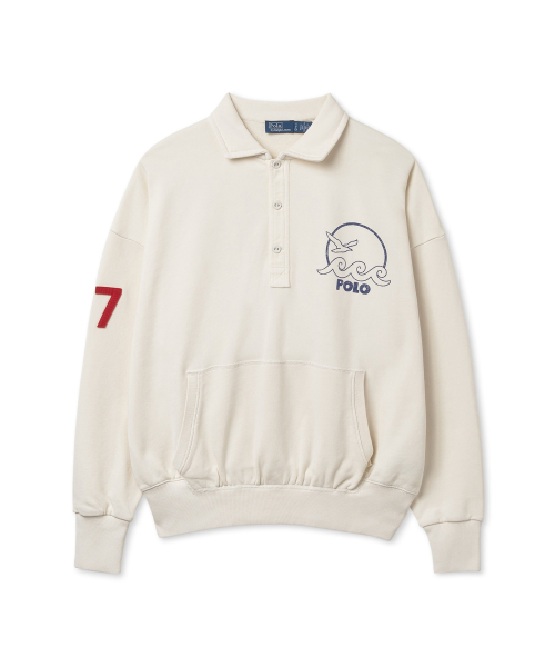 Пуловер W Logo French Terry - Natural