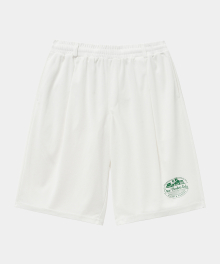 RESORT LOGO BERMUDA SHORTS WHITE