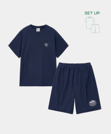 RESORT LOGO ROUND SET UP NAVY