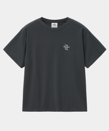 RESORT LOGO ROUND T CHARCOAL