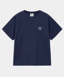 RESORT LOGO ROUND T NAVY