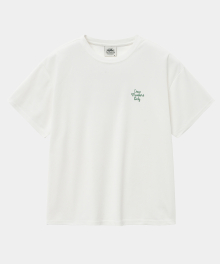 RESORT LOGO ROUND T WHITE