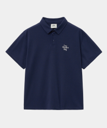 RESORT LOGO PIQUE POLO NAVY