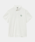 RESORT LOGO PIQUE POLO WHITE