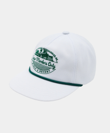 RESORT LOGO STRING CAP WHITE