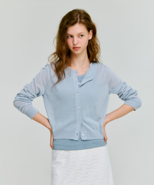 Базовый короткий кардиган [Blue]