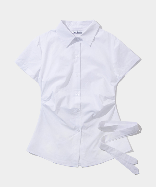 Комплект из рубашки Slim Fit с галстуком [White]
