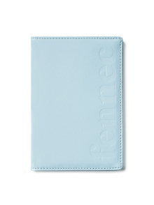 CRINKLE PASSPORT CASE - CANDY BLUE