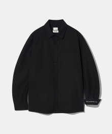 [LLE][JAPAN] Cosmo Washable organic cotton Shirt  S140  Black