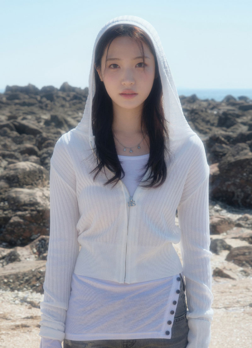 애즈온() NADIA SUMMER KNIT ZIP-UP / WHITE 상품 이미지