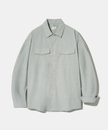 Paper Bio Two-Pocket Wasing Shirt S142 Ash gray