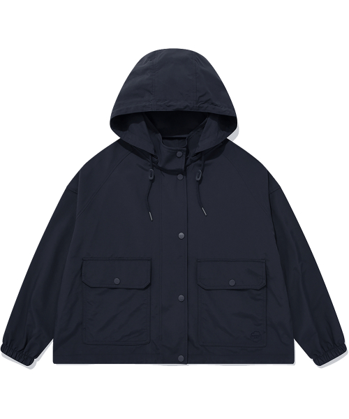 커버낫 우먼 우먼 립스탑 윈드브레이커 점퍼 Navy